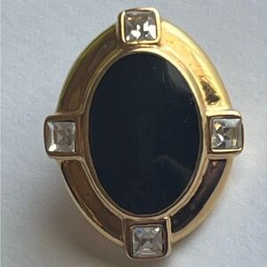 Kenneth J Lane , black and gold tone enhancer